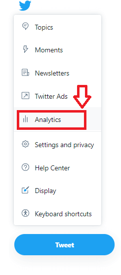 「Analytics（アナリティクス）」をクリック 