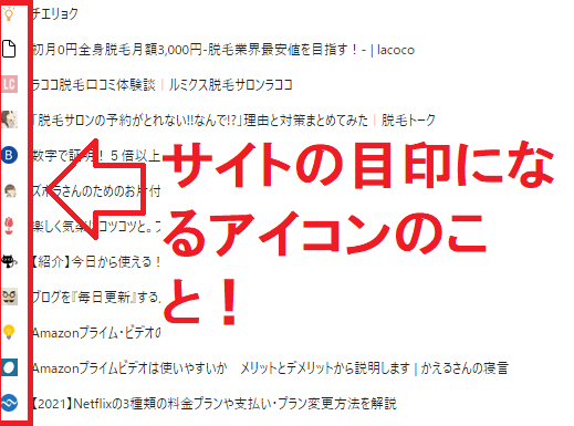 ファビコンのイメージ①